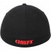 Men's Kansas City Chiefs New Era Black Core Fit 49FORTY Fitted Hat 2787295